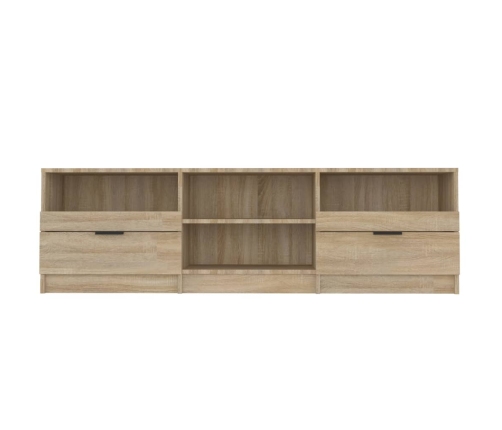 vidaXL Mueble de TV madera contrachapada roble Sonoma 150x33,5x45 cm