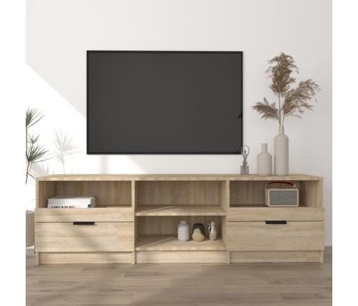 vidaXL Mueble de TV madera contrachapada roble Sonoma 150x33,5x45 cm