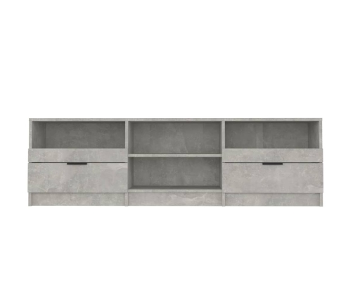 vidaXL Mueble de TV madera contrachapada gris hormigón 150x33,5x45 cm