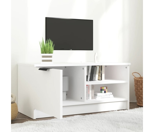 Mueble para TV madera contrachapada blanco 80x35x36,5 cm