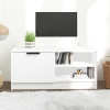 Mueble para TV madera contrachapada blanco 80x35x36,5 cm