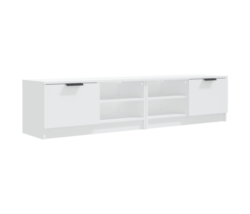 Mueble para TV 2 pzas madera contrachapada blanco 80x35x36,5 cm