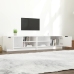 Mueble para TV 2 pzas madera contrachapada blanco 80x35x36,5 cm