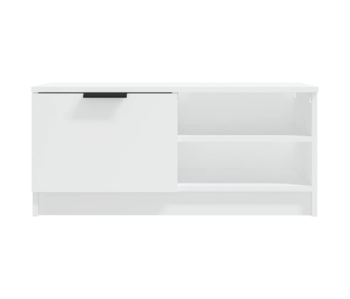 Mueble para TV 2 pzas madera contrachapada blanco 80x35x36,5 cm