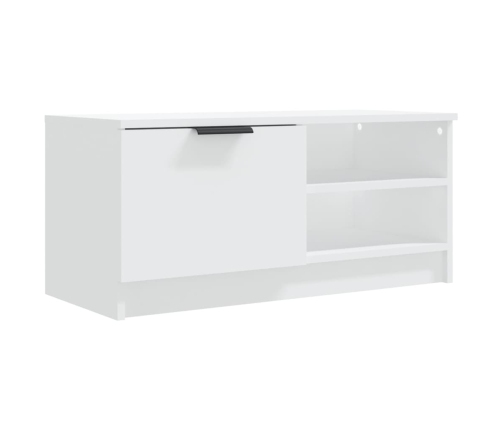 Mueble para TV 2 pzas madera contrachapada blanco 80x35x36,5 cm