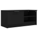 Mueble para TV madera contrachapada negro 80x35x36,5 cm