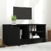 Mueble para TV madera contrachapada negro 80x35x36,5 cm