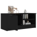 Mueble para TV madera contrachapada negro 80x35x36,5 cm