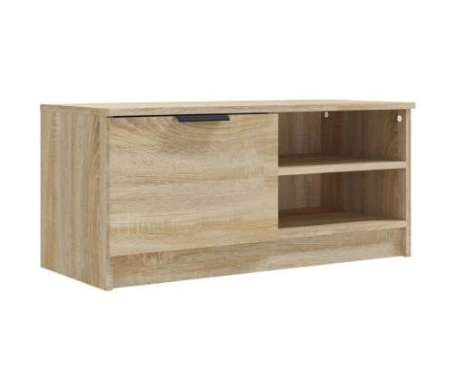 Mueble de TV madera contrachapada roble Sonoma 80x35x36,5 cm