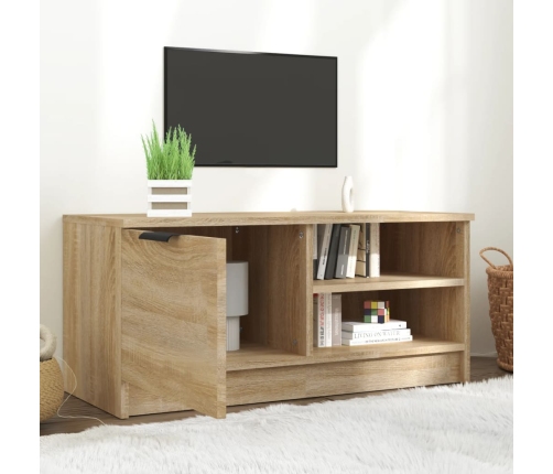 Mueble de TV madera contrachapada roble Sonoma 80x35x36,5 cm