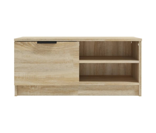 Mueble de TV madera contrachapada roble Sonoma 80x35x36,5 cm