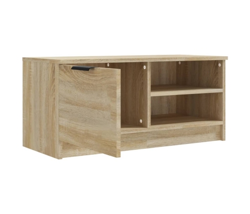 Mueble de TV madera contrachapada roble Sonoma 80x35x36,5 cm