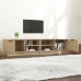 Mueble para TV 2 pzas madera contrachapada roble 80x35x36,5 cm