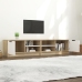 vidaXL Mueble TV 2 pzas madera contrachapada blanco roble 80x35x36,5cm