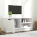 Mueble de TV madera contrachapada blanco brillante 80x35x36,5cm