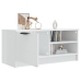 Mueble de TV madera contrachapada blanco brillante 80x35x36,5cm