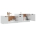 Mueble para TV madera contrachapada blanco 158,5x36x45 cm