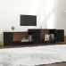 Mueble de TV madera contrachapada negro 158,5x36x45 cm