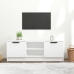 Mueble de TV madera contrachapada blanco 102x35x36,5 cm