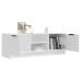 Mueble de TV madera contrachapada blanco 102x35x36,5 cm