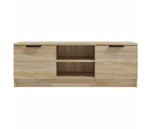 Mueble de TV madera contrachapada roble Sonoma 102x35x36,5 cm