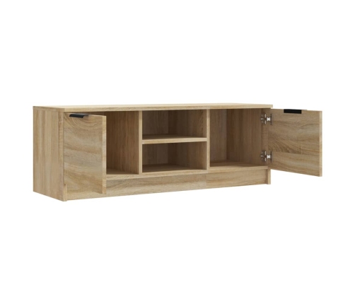 Mueble de TV madera contrachapada roble Sonoma 102x35x36,5 cm