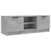 Mueble de TV madera contrachapada gris hormigón 102x35x36,5 cm