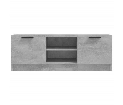 Mueble de TV madera contrachapada gris hormigón 102x35x36,5 cm