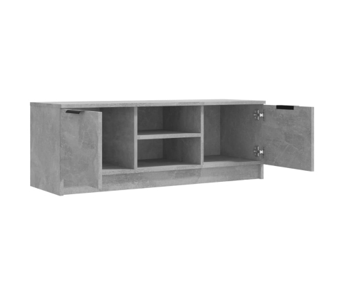 Mueble de TV madera contrachapada gris hormigón 102x35x36,5 cm