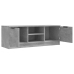 Mueble de TV madera contrachapada gris hormigón 102x35x36,5 cm