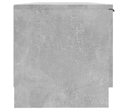 Mueble de TV madera contrachapada gris hormigón 102x35x36,5 cm