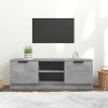 Mueble de TV madera contrachapada gris hormigón 102x35x36,5 cm