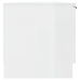 Mueble de TV madera contrachapada blanco brillo 102x35x36,5 cm