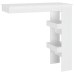 Mesa de bar de pared madera contrachapada blanco 102x45x103,5cm