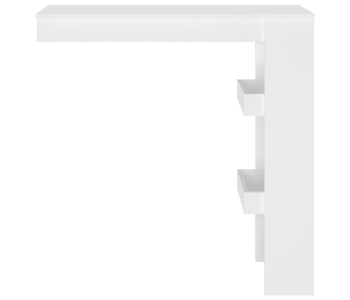 Mesa de bar de pared madera contrachapada blanco 102x45x103,5cm