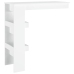 Mesa de bar de pared madera contrachapada blanco 102x45x103,5cm