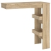 vidaXL Mesa de bar de pared contrachapada roble Sonoma 102x45x103,5cm