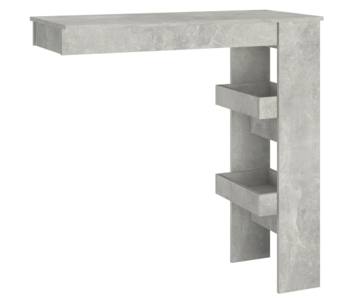 Mesa de bar de pared madera contrachapada gris 102x45x103,5cm