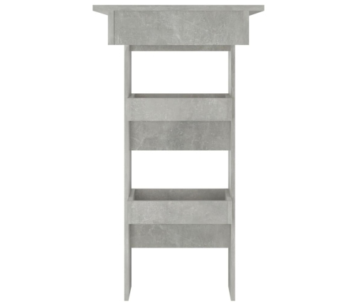 Mesa de bar de pared madera contrachapada gris 102x45x103,5cm