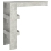 Mesa de bar de pared madera contrachapada gris 102x45x103,5cm