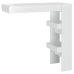 Mesa de bar de pared madera contrachapada blanco 102x45x103,5cm