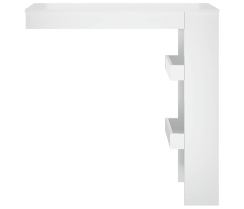 Mesa de bar de pared madera contrachapada blanco 102x45x103,5cm