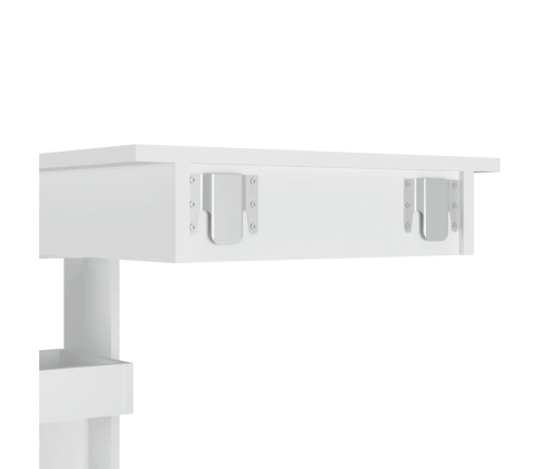 Mesa de bar de pared madera contrachapada blanco 102x45x103,5cm