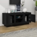 vidaXL Mueble de TV madera contrachapada negro 102x35x45 cm