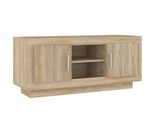 Mueble de TV madera contrachapada roble Sonoma 102x35x45 cm