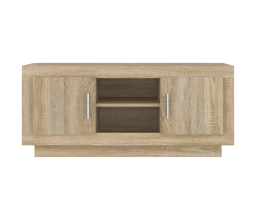 Mueble de TV madera contrachapada roble Sonoma 102x35x45 cm