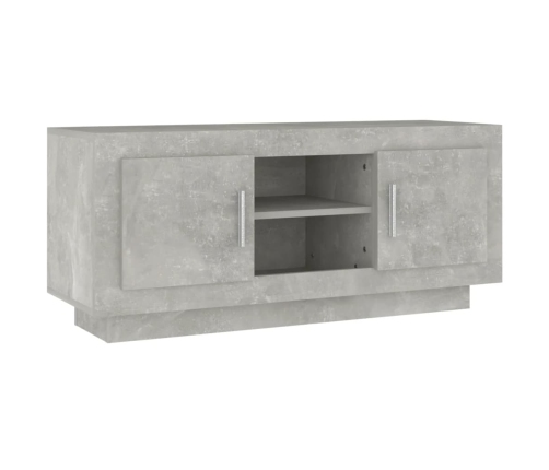 Mueble de TV madera contrachapada gris hormigón 102x35x45 cm