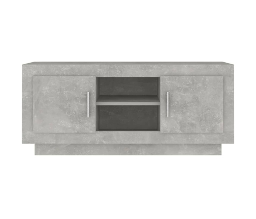 Mueble de TV madera contrachapada gris hormigón 102x35x45 cm