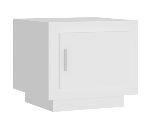 vidaXL Mesa de centro madera contrachapada blanco 51x50x45 cm