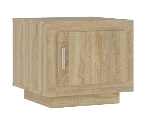 Mesa de centro madera de ingeniería roble Sonoma 51x50x45 cm